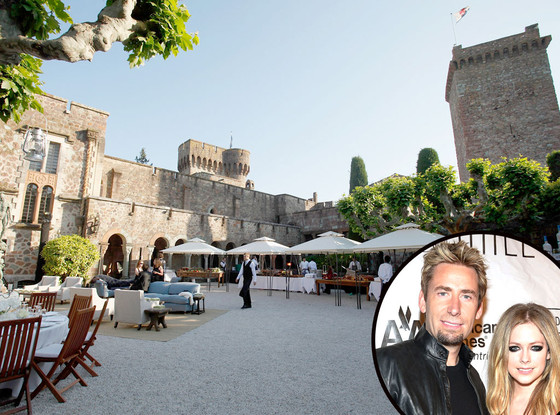 Chateau de La Napoule, Avril Lavigne, Chad Kroeger Chateau de La Napoule, Avril Lavigne, Chad Kroeger
